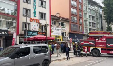 Otelin alt katında çıkan yangın korkuttu