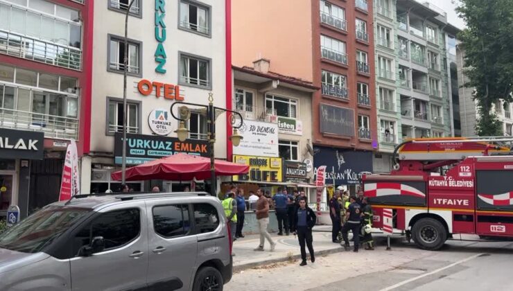 Otelin alt katında çıkan yangın korkuttu