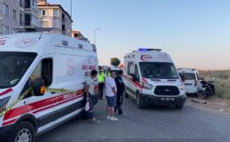 Otomobil ile çarpışan motosiklet sürücüsü öldü