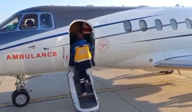 Prematüre doğan bebek ambulans uçakla Ankara’ya nakledildi