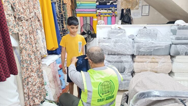 Şanlıurfa’da ihtiyaç sahibi 100 kişiye bayramlık kıyafet yardımı