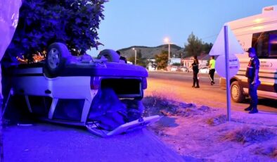 Şarampole devrilen araç can aldı