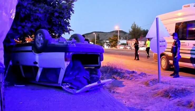 Şarampole devrilen araç can aldı