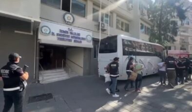 Suç örgütüne yönelik operasyonda yakalanan 17 şüpheli tutuklandı