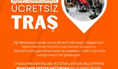Eğil’de Başarıya Tıraş Ödülü: Öğrencilere Ücretsiz Hizmet