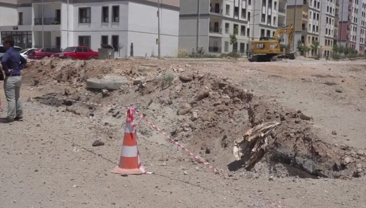 Yol çalışmasında doğal gaz borusu delindi