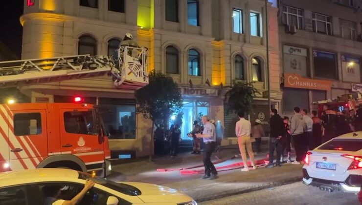 Otel yangını korkuttu
