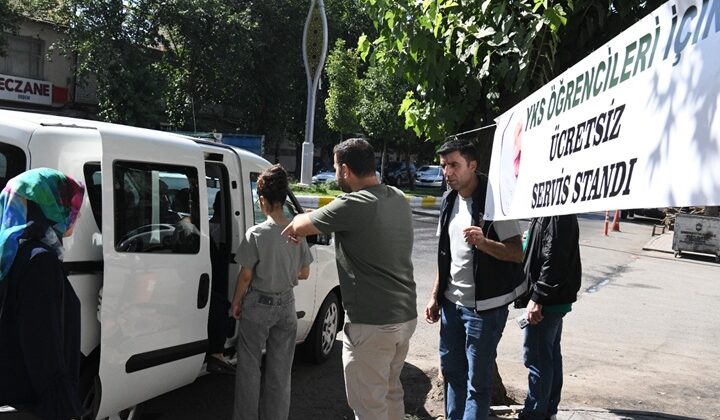 Bismil’de YKS öğrencilerine ücretsiz servis hizmeti