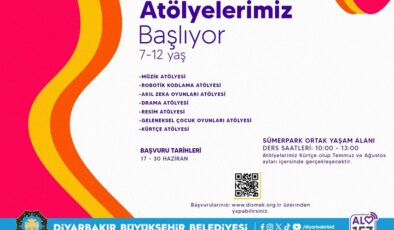 Diyarbakır’da Çocuk yaz atölyeleri başlıyor
