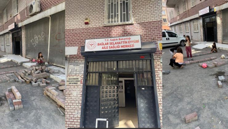 Bağlar’da altyapı sonrası kalan taşlar Aile Sağlık Merkezi’ne zarar veriyor