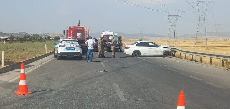 İki otomobilin çarpışması sonucu 1 kişi öldü
