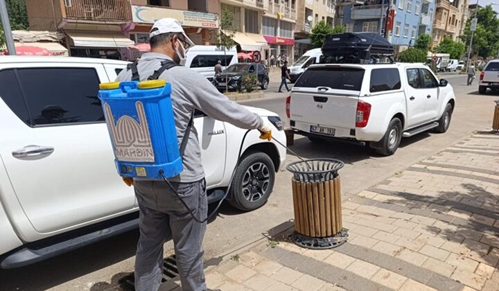 Mardin’de ilaçlama çalışmaları sürüyor
