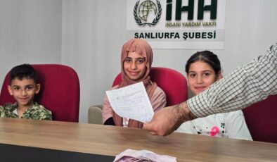 Üç kardeş bayram harçlıklarını Gazze için İHH’ya bağışladı
