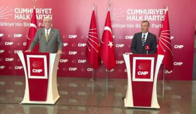 CHP Genel Başkanı Özel, İYİ Parti Genel Başkanı Dervişoğlu ile görüştü