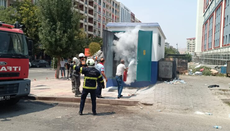 Trafoda çıkan yangın söndürüldü