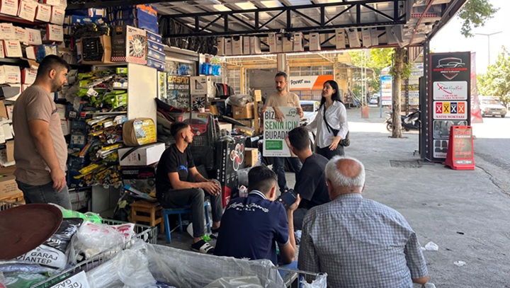 Adıyaman’da esnaf ve vatandaşlara 115 Danışma Hattı hakkında bilgi verildi