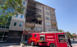 Apartman dairesinde çıkan yangında 5 kişi dumandan etkilendi