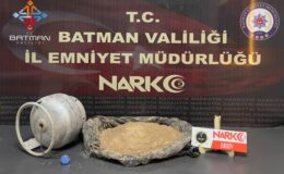 Batman’da piknik tüpüne gizlenmiş 2 kilo 900 gram eroin ele geçirildi