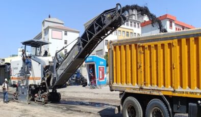 Batman’da asfaltlama çalışması