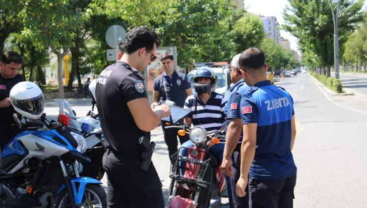 Batman’da motosiklet sürücülerine yönelik trafik denetimi yapıldı