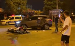 Ciple çarpışan motosikletin sürücüsü öldü