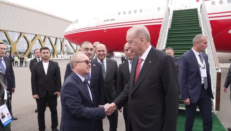 Cumhurbaşkanı Erdoğan, Ekonomik İşbirliği Zirvesi için Fuzuli’de