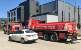 Fabrikada çıkan yangında 5 işçi dumandan etkilendi
