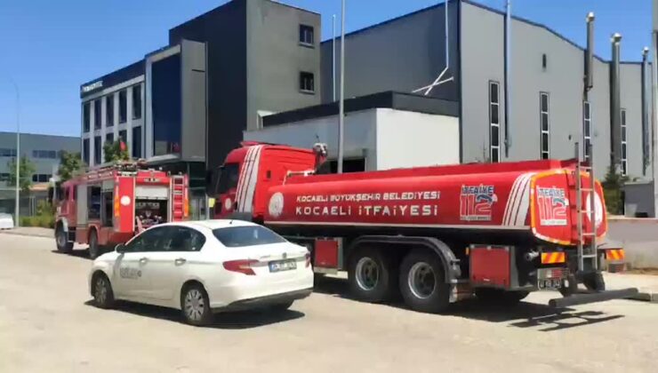 Fabrikada çıkan yangında 5 işçi dumandan etkilendi