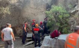 Falezlerden düşen kişi kurtarıldı