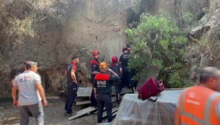 Falezlerden düşen kişi kurtarıldı
