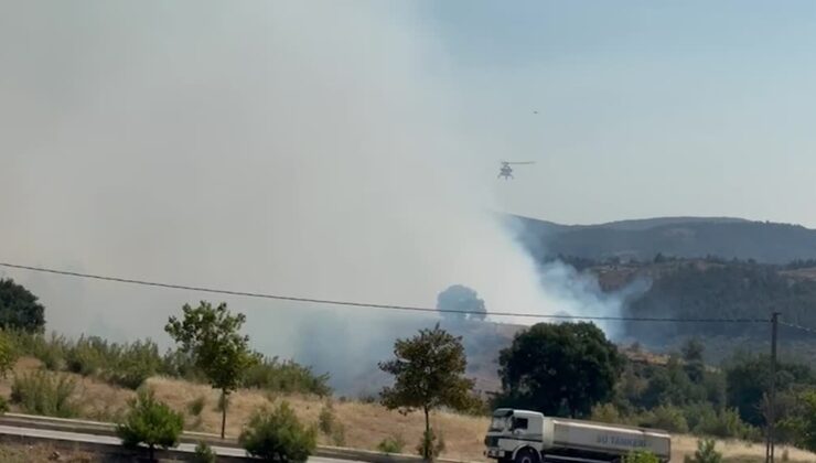 Yangın Gürsu’ya ilerliyor, halk seferber oldu