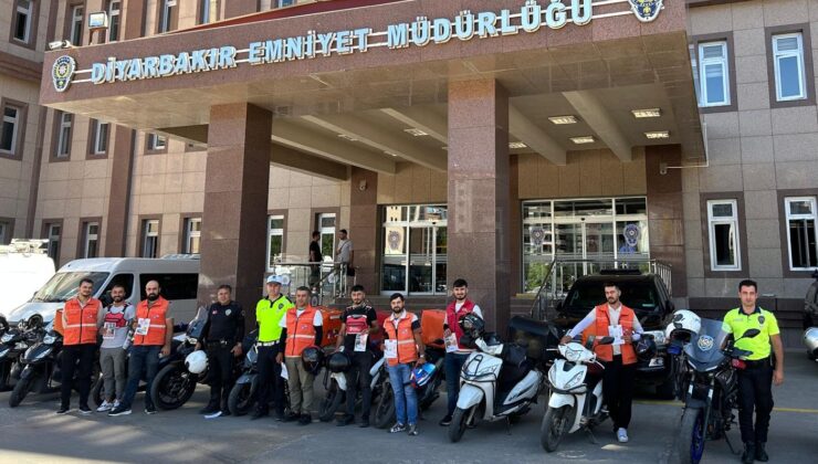 Diyarbakır’da Motokuryelere Güvenli Sürüş Eğitimi