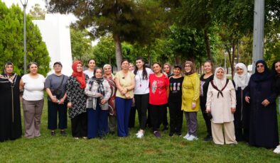 Eşbaşkan Bucak, kadınlarla sabah sporunda bir araya geldi