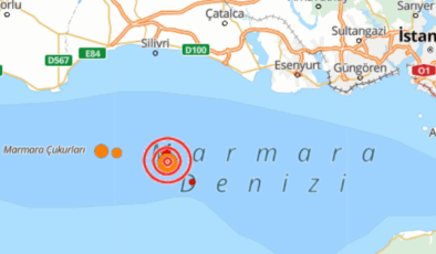 Silivri açıklarında korkutan deprem