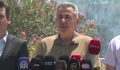 Vali Elban: Yangına 6 bin personel ve 31 hava aracıyla müdahale
