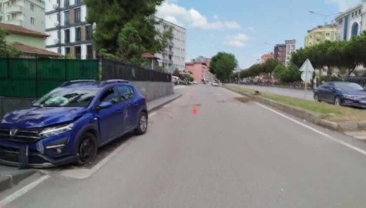 Jandarma binasının bahçe duvarına çarpan otomobilin sürücüsü yaralandı