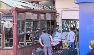 Tüp patlamasıyla sarsılan kafede büyük panik yaşandı
