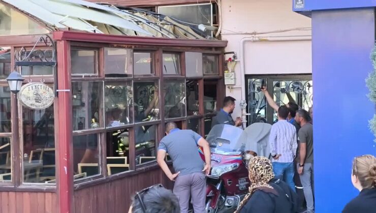 Tüp patlamasıyla sarsılan kafede büyük panik yaşandı