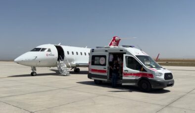 Kalp rahatsızlığı olan bebek ambulans uçakla Ankara’ya gönderildi