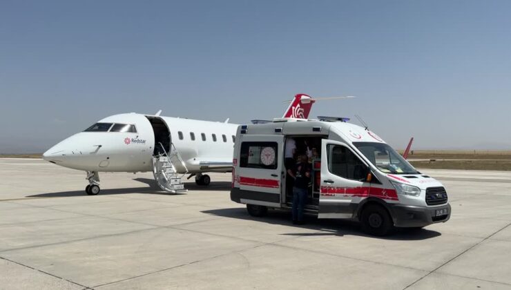 Kalp rahatsızlığı olan bebek ambulans uçakla Ankara’ya gönderildi