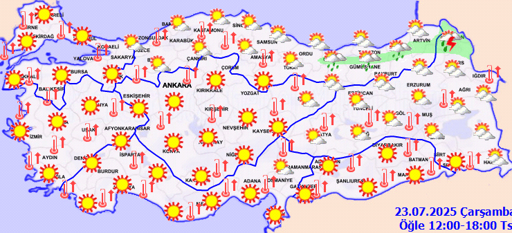 Kavurucu sıcaklık 42 ilde 35 dereceyi aştı, rekor Cizre’de