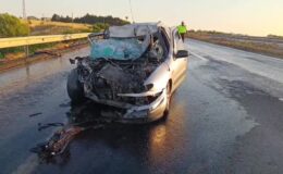 Pikaba çarpan otomobildeki sürücü hayatını kaybetti