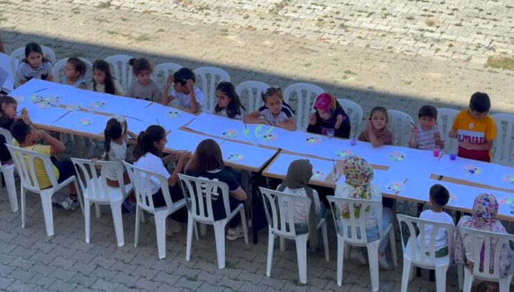 Ressam Melis Doğan, Van’da çocukları sanatla buluşturdu