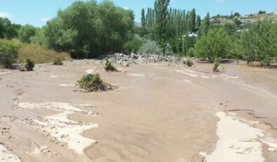 Sel ve heyelan nedeniyle köylerde hasar oluştu