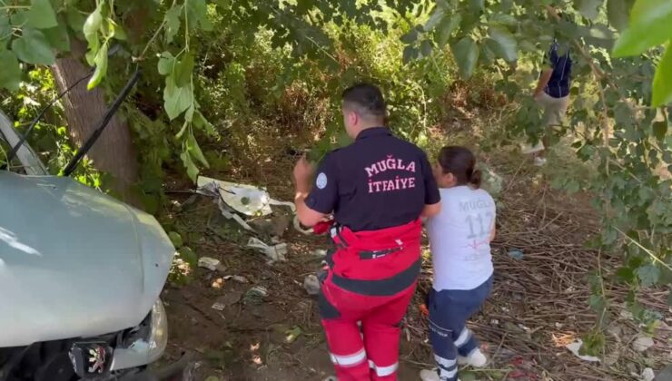 Şarampole devrilen otomobildeki 2 kişi öldü, 1 kişi yaralandı