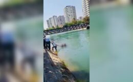 Sulama kanalında akıntıya kapılan çocuğu inşaat işçisi kurtardı
