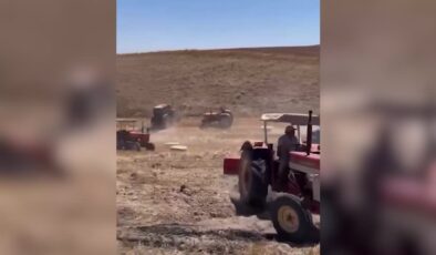 Tarım arazisinde çıkan yangın mahallelinin dayanışmasıyla söndürüldü