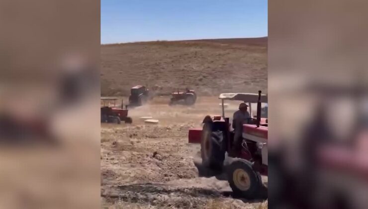 Tarım arazisinde çıkan yangın mahallelinin dayanışmasıyla söndürüldü