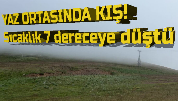 Temmuz ayında kış soğuğu: Erzurum, Kars ve Ardahan dondu