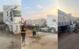 Tırın yakıt deposu bomba gibi patladı: 7 yaralı